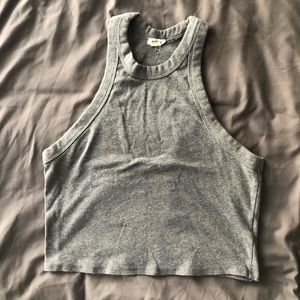 Grey Crop Top